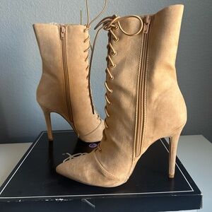 Toffee Suede Heels